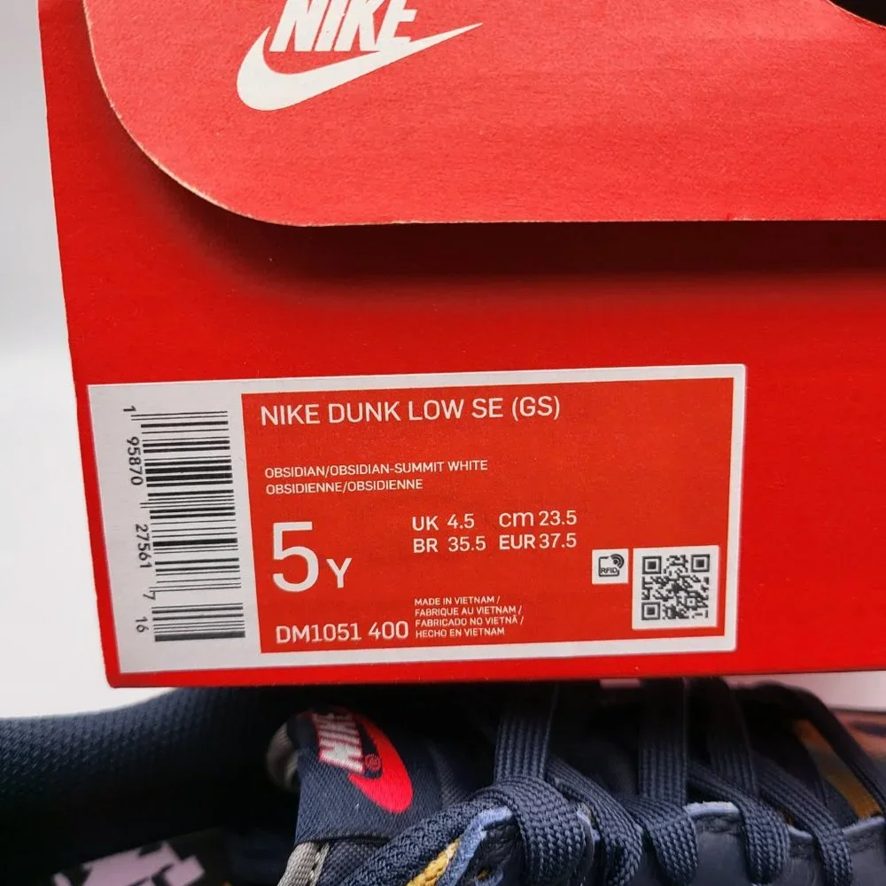 NEW Youth 5Y / Women 6.5 Nike Dunk Low "Grafitti" Shoes DM1051-400 - Picture 10 of 10